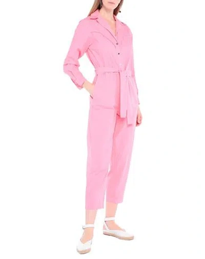 8pm Woman Jumpsuit Pink Size M Cotton