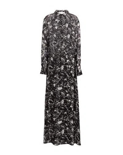 8pm Woman Maxi Dress Black Size Xs Viscose, Polyester In Black