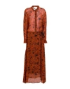 8pm Woman Maxi Dress Brown Size S Viscose, Polyester
