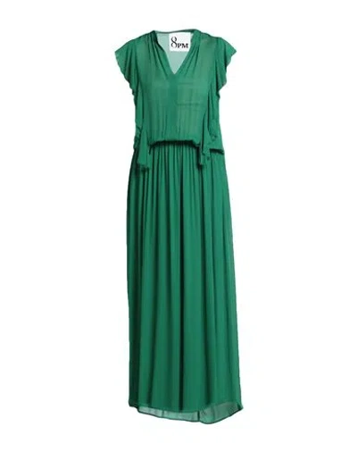 8pm Woman Maxi Dress Green Size S Viscose