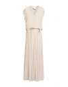 8pm Woman Maxi Dress Light Grey Size M Viscose