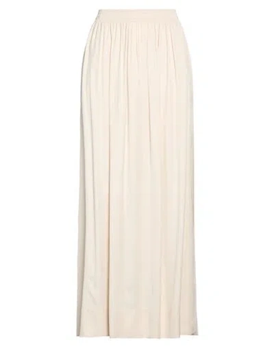 8pm Woman Maxi Skirt Beige Size L Viscose In Sand