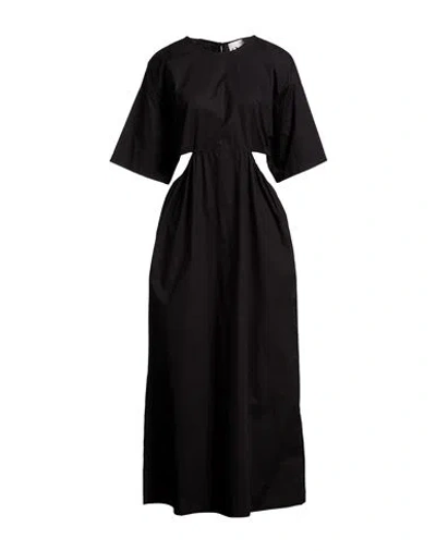 8pm Woman Midi Dress Black Size M Cotton