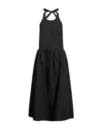 8pm Woman Midi Dress Black Size S Cotton