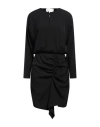 8pm Woman Midi Dress Black Size S Polyester, Elastane In Black