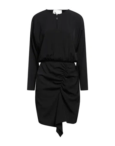 8pm Woman Midi Dress Black Size S Polyester, Elastane