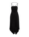 8pm Woman Midi Dress Black Size S Viscose, Elastane In Black