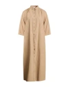 8pm Woman Midi Dress Camel Size Xs Cotton In Brown