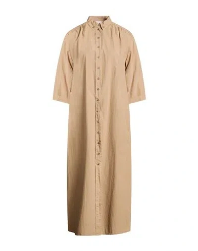 8pm Woman Midi Dress Camel Size Xs Cotton In Brown