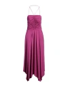 8pm Woman Midi Dress Mauve Size M Viscose, Elastane In Purple