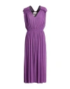 8pm Woman Midi Dress Purple Size L Viscose In Purple