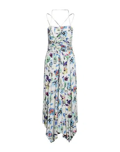 8pm Woman Midi Dress White Size M Viscose, Elastane