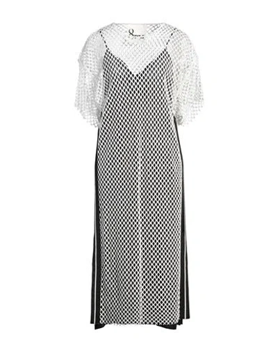 8pm Woman Midi Dress White Size S Viscose