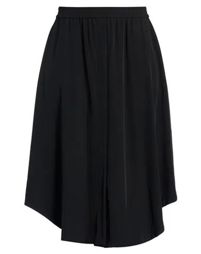 8pm Woman Midi Skirt Black Size Xl Polyester, Elastane