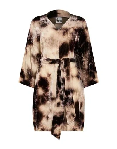 8pm Woman Mini Dress Beige Size S Viscose, Polyamide In Multi