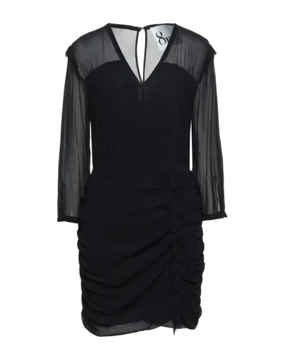 8pm Short Dresses In Black
