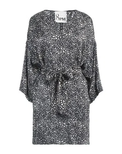 8pm Woman Mini Dress Black Size M Viscose