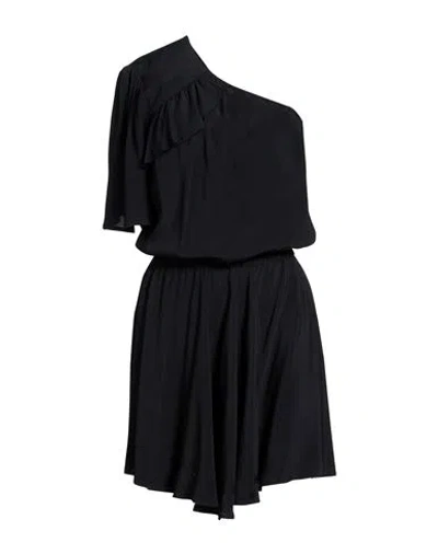 8pm Woman Mini Dress Black Size S Acetate, Silk