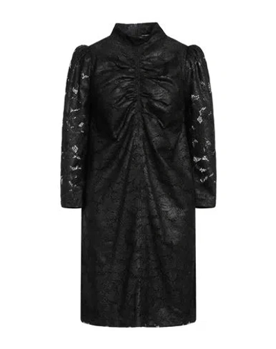 8pm Woman Mini Dress Black Size S Nylon, Elastane