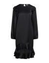 8pm Woman Short Dress Black Size S Viscose In Black
