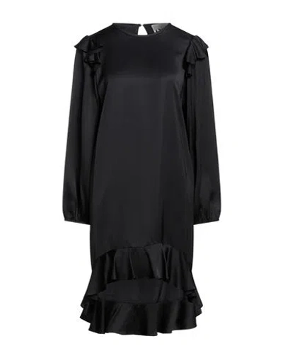 8pm Woman Short Dress Black Size S Viscose