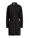 8pm Woman Mini Dress Black Size Xs Polyester, Viscose, Elastane In Black