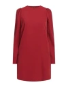 8pm Woman Mini Dress Brick Size S Polyester, Elastane In Red