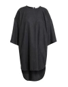8pm Woman Mini Dress Charcoal Size S Wool, Polyester, Viscose