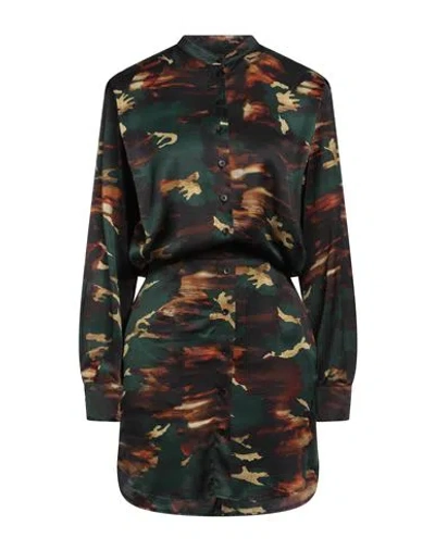 8pm Woman Midi Dress Dark Green Size Xs Viscose