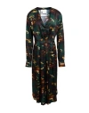 8pm Woman Mini Dress Dark Green Size S Viscose