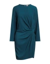 8pm Woman Mini Dress Deep Teal Size S Polyester, Elastane In Green