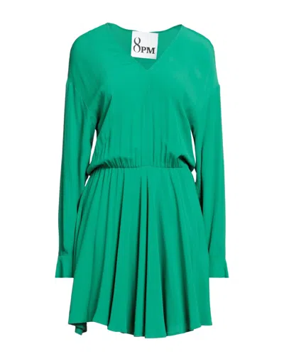 8pm Short Dresses In Green
