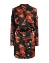 8pm Woman Mini Dress Rust Size Xs Viscose In Red