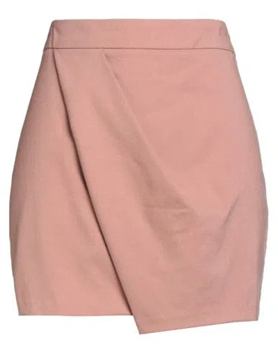 8pm Woman Mini Skirt Antique Rose Size M Polyester, Viscose, Elastane