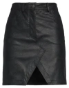 8pm Woman Mini Skirt Black Size S Polyurethane, Viscose In Black