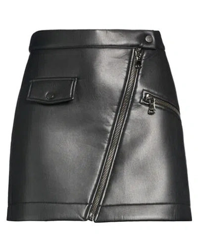 8pm Woman Mini Skirt Black Size Xs Viscose, Polyester, Polyurethane In Gray