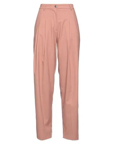 8pm Woman Pants Antique Rose Size Xs Polyester, Viscose, Elastane In Pink