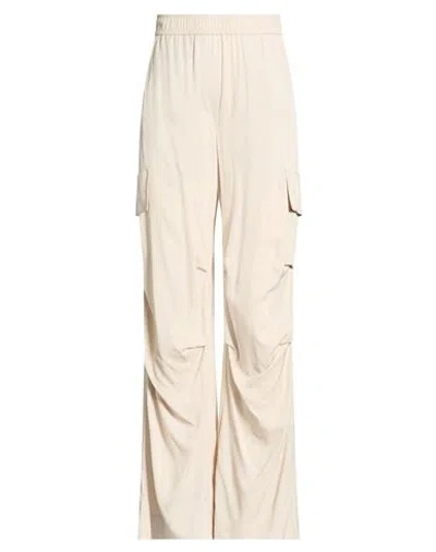 8pm Woman Pants Beige Size M Viscose In Neutral