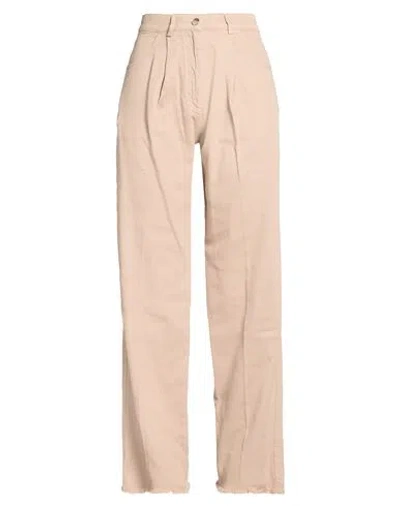 8pm Woman Pants Beige Size Xs Cotton In Neutral