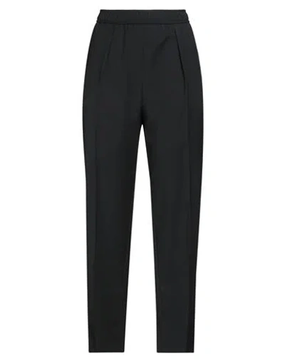 8pm Woman Pants Black Size M Polyester, Wool, Elastane