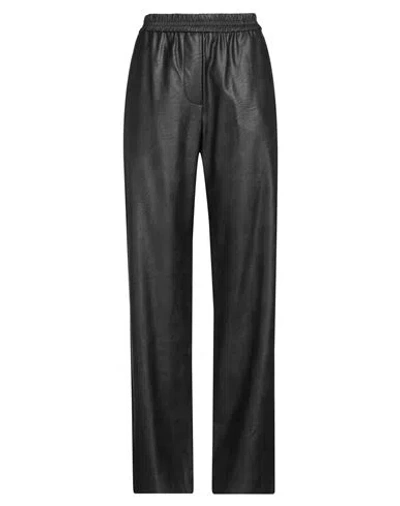 8PM 8PM WOMAN PANTS BLACK SIZE M POLYURETHANE, VISCOSE