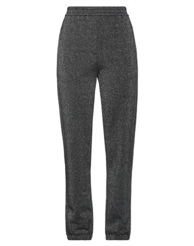 8pm Woman Pants Black Size S Recycled Cotton, Polyester, Recycled Polyamide, Metallic Polyester, Syn