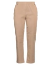 8PM 8PM WOMAN PANTS CAMEL SIZE XL COTTON, ELASTANE