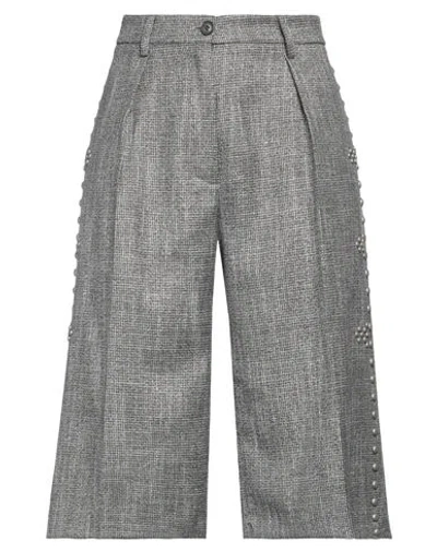 8pm Woman Pants Charcoal Size M Polyester, Rayon, Lurex, Elastane In Grey