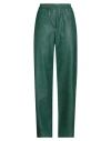 8pm Woman Pants Dark Green Size M Polyurethane, Viscose In Multi