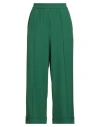 8pm Woman Pants Green Size S Polyester, Elastane
