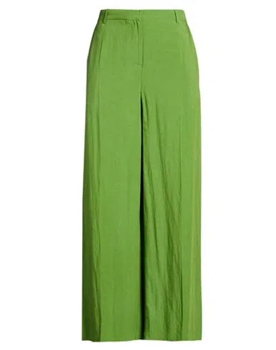 8pm Woman Pants Green Size Xl Viscose, Linen