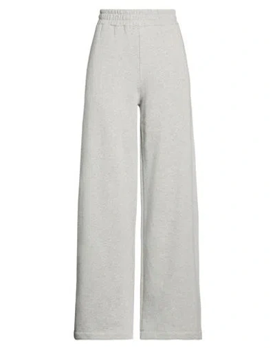 8pm Woman Pants Grey Size L Cotton In Gray