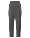 8pm Woman Pants Grey Size Xs Polyester, Wool, Elastane
