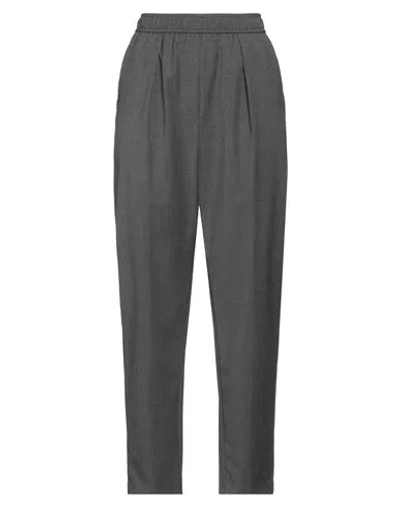 8pm Woman Pants Grey Size Xs Polyester, Wool, Elastane